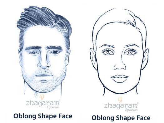 Oblong Face shape
